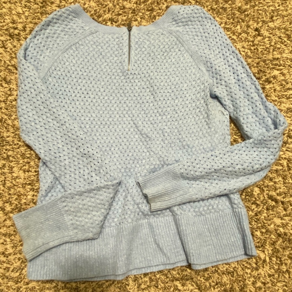 Blue Cable Knit Sweater - Picture 2 of 2